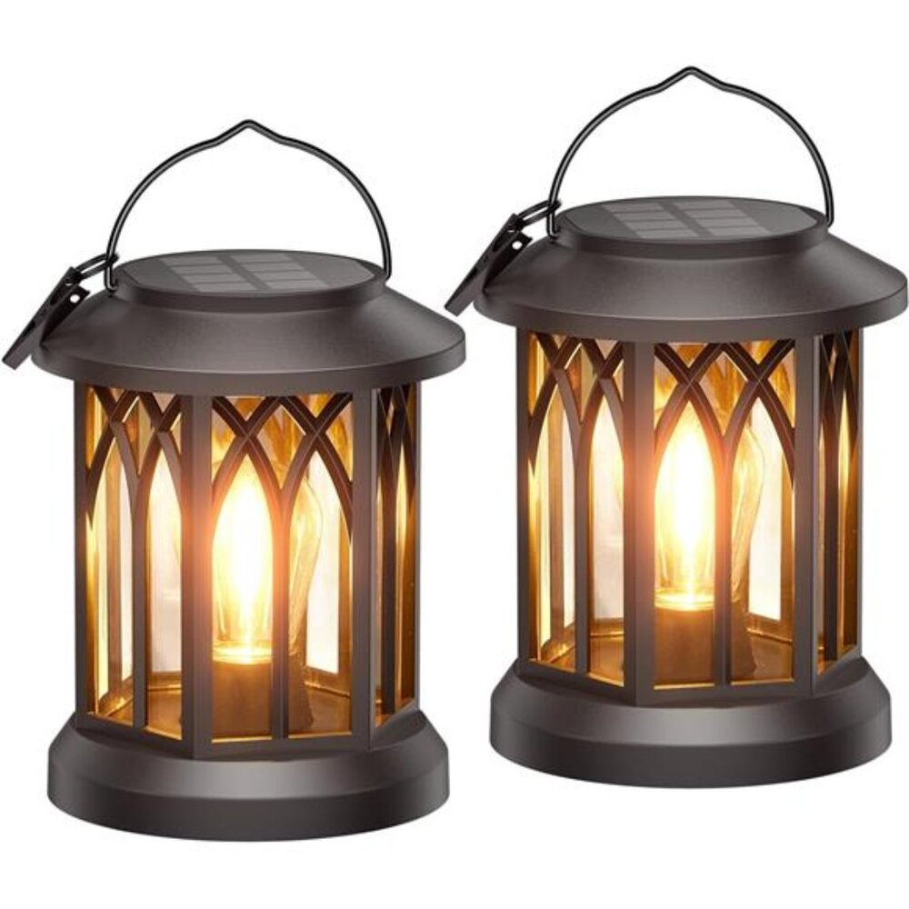New Solar Lanterns Outdoor Waterproof, Upgraded Bright Hanging Solar Lights